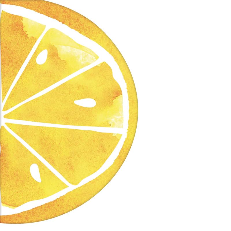 REVAACO Hello Summer Lemon Slice Shaped Lunch Napkins 16pk Summer Party Supplies/Hawaiian Party Decorations/Luau Party Needs