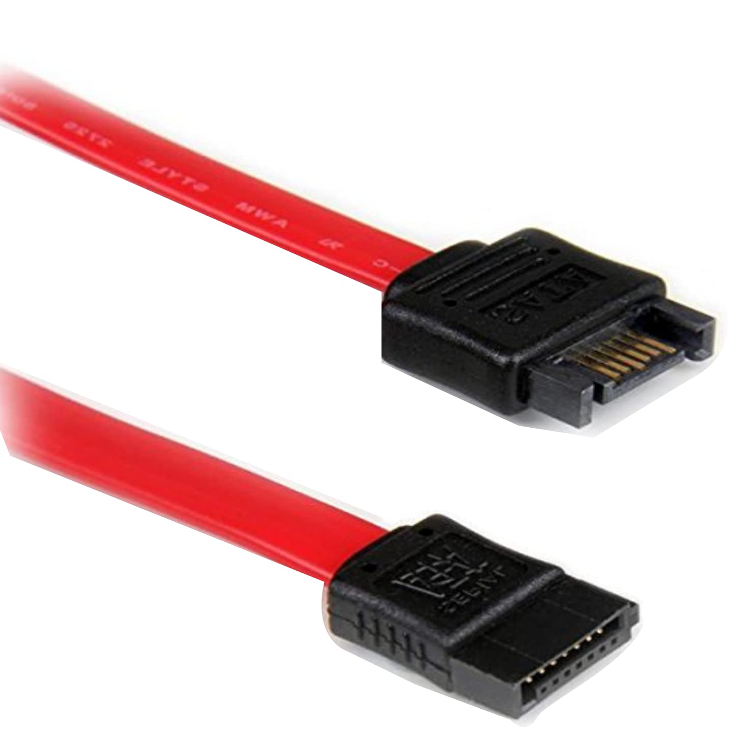 (pack of 2 pcs Sata Extension Cable Adapter Jointer – Sata 7 Pin Male to Sata 7 Pin Female HDD Connector Joiner Sync Data Cable, Red