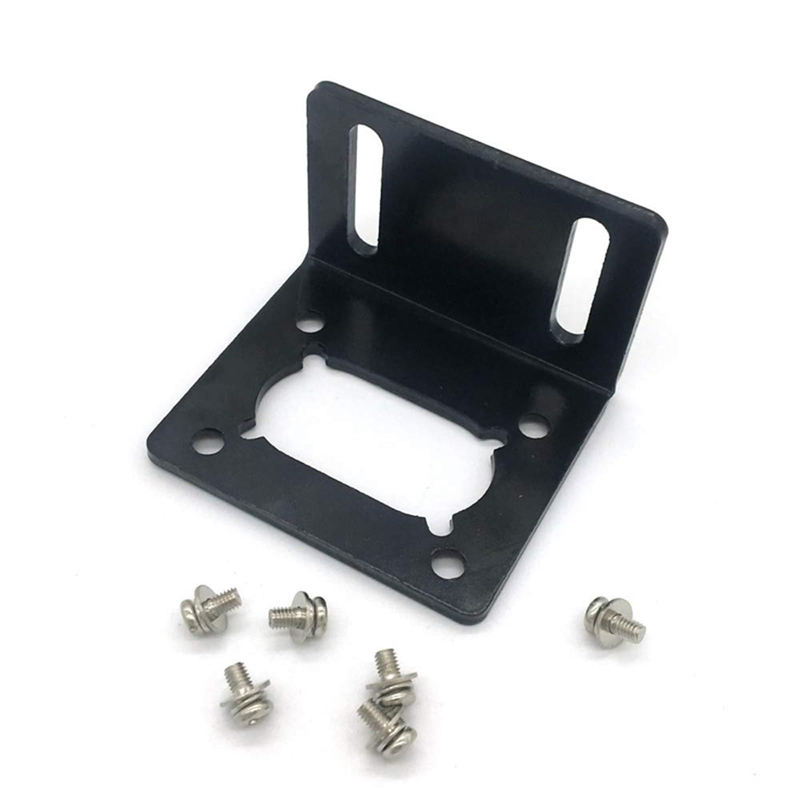THE WHITE SHOP Mounting Bracket with Screw Worm Gear Motor Fixed Fastener Parts Motor Holder (Single-Side Bracket)