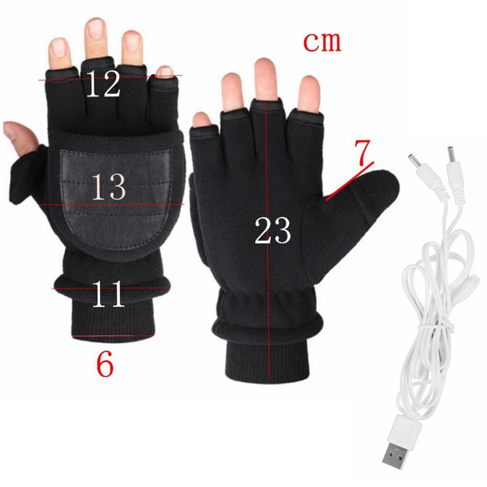 Gants Chauffants USB Shinkuro | 3 Températures Réglables | Touchscreen | Noir/Blanc