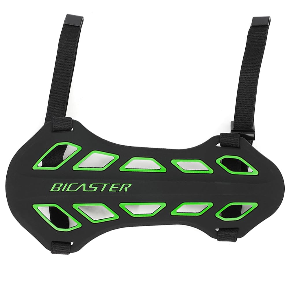FQH 1pc Archery Arm Guard Silicone Soft Comfortable Archer's Training Shooting Target Hunting Bow Arrow Armguard Protection (Black-Green)
