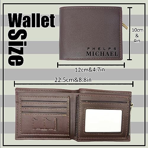 Personalized Wallet for men, Custom Engraved Leather Wallets with name, Customized Gifts for Dad Hombre Husband Son, Black (Simple Wallet Black, Engraving Photos+Text)3