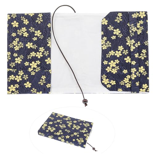 1PC A5 Size Small Canvas Paperback Book Cover Protector Fit for 5.5x8.2 inch Paperbacks Fabric Book Sleeve Cover Protector for Hardcover Softcover Book Novels (Style A)