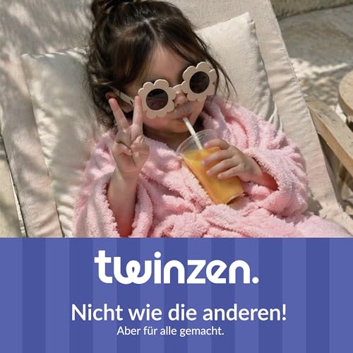 Twinzen 2er Set Jersey Spannbettlaken 70x140 cm Weiß und Blau – Ansicht 8