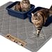 Gorilla Grip Original Premium Durable Multiple Cat Litter Mat, 47x35, XL Jumbo, No Phthalate, Water Resistant, Traps Litter from Box and Cats, Scatter Control, Mats Soft on Kitty Paws, Gray