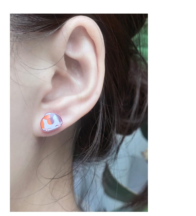 Amazon.co.jp: 夏目友人帳 ニャンコ先生 斑 ピアス イヤリング 人気