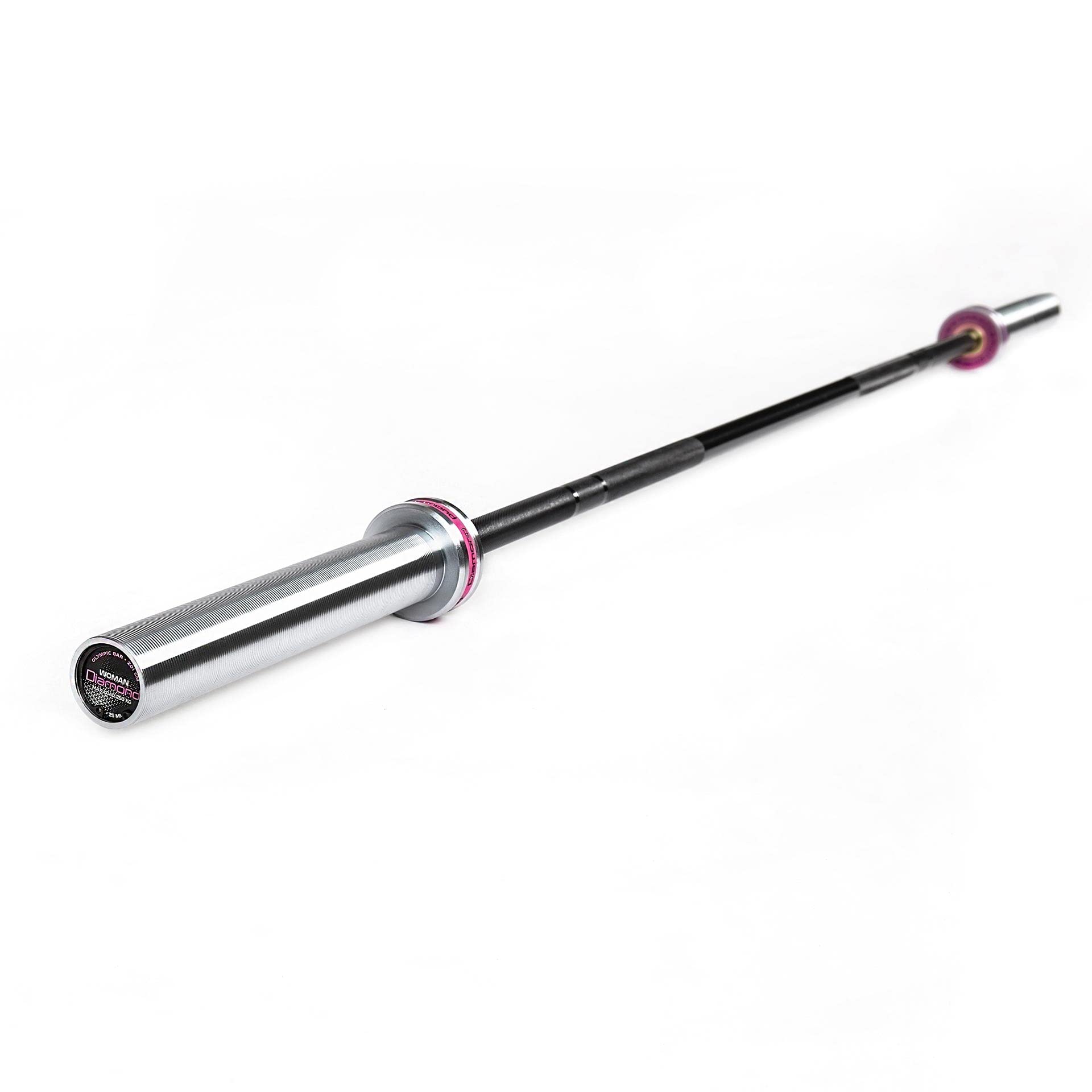 Diamond Bilanciere Olimpico per Donna | 15 kg, 201 cm | CrossFit, Squat e Functional Training, Impugnatura Zigrinata, Rifinitura Brunita, Droppable