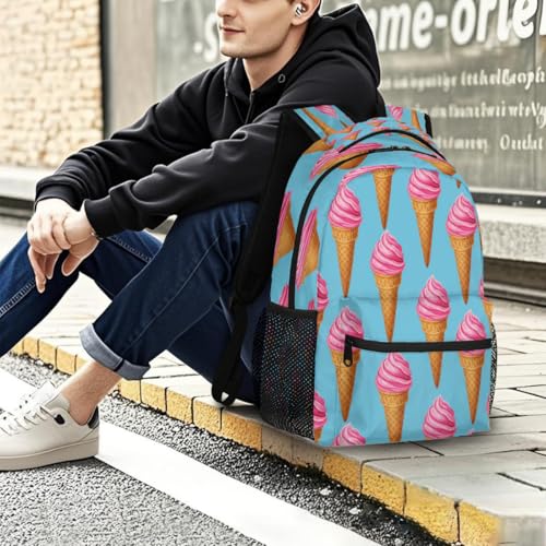 Mochila de helado con compartimento acolchado para portátil de adolescentes 7