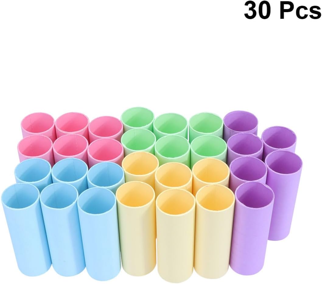 Mobestech 30pcs Kraft Paper Cardboard Tubes for Art Paintings and Shipping