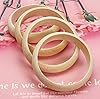 Penta Angel Wood Bangle Bracelets 4Pcs 2.83inch Unfinished Natural Round Wooden Ring for Art & Craft Project DIY Jewelry Making #2