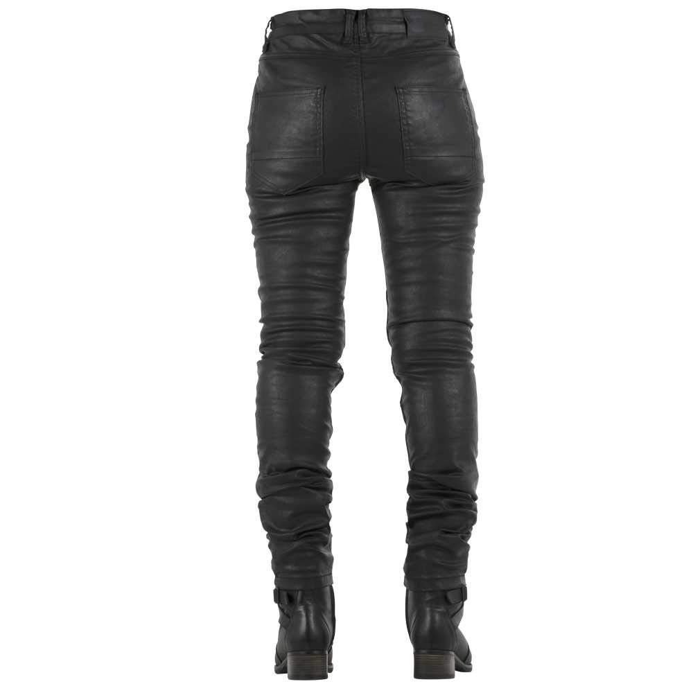 Overlap Stradale Jeans Femme Homologué Route, Noir, Taille 36