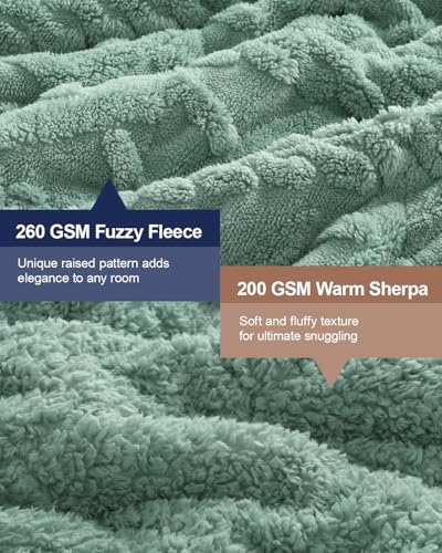 Super Fuzzy Soft Sherpa Fleece Weighted Blanket, 20 lbs Dual Sided Fluffy Heavy Weighted Blankets for Adults - No Bunching with Double Layers of Soft Inner Lining (60"x 80", 20 Pounds)