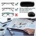 SMALL/NARROW/SLIM Hard Shell Eyeglass Case – Small Protective Glasses Case with Microfiber Pouch & Cleaning Cloth fit readers and reading frames (S5 Classic Black)