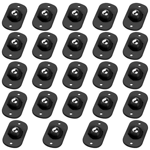 Image of TRVL FIELDER Self Adhesive Caster Wheels, Appliance Rollers Appliance Slider for Kitchen, 360 Swivel Small Casters - Solve Coffee Maker Air Fryer Small Appliances Countertop Sliding (Black - 24 Pcs)