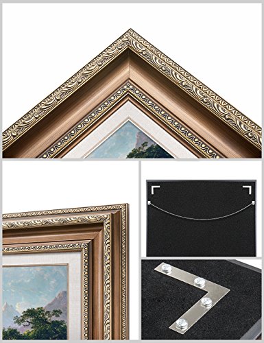 Decorarts - Landscape-Scene From Thanatopsis By Asher Brown Durand. Giclee Prints On Acid Free Cotton Canvas. Classic Art Reproduction In Fine Art Frame. Total Size W/Frame: 34.5X24.5 In #TOP3