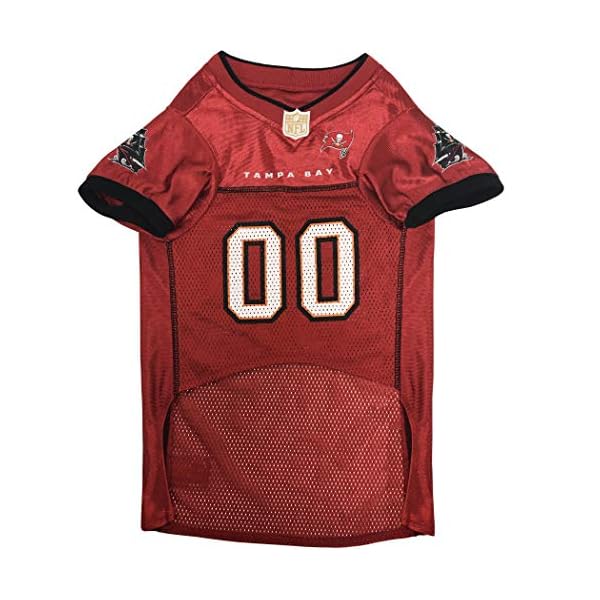 NFL Tampa Bay Buccaneers Dog Jersey, Size: X-Large. Best Football Jersey Costume for Dogs & Cats. Licensed Jersey Shirt. NFL Tampa Bay Buccaneers Dog Jersey, Size: X-Large. Best Football Jersey Costume for Dogs & Cats. Licensed Jersey Shirt.