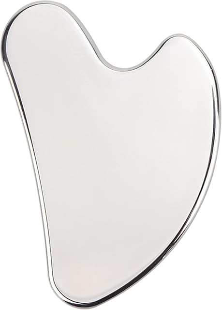 Deciniee Gua Sha Massage Tool,Stainless Steel Gua Sha Tools Gua Sha Facial Scraper for Slimmer Face and Contouring Heart Shaped
