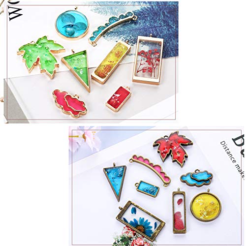 Frame Pendant Open Bezel Charms Diy Craft Resin Jewelry Making Metal Casting Mold Pendant Set Diy Mold Resin Jewelry… - Afbeelding 7