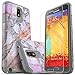 Note 4 Case, Galaxy Note 4 Case, Starshop [Shock Absorption] Dual Layers Impact Advanced Protective Phone Cover with [Premium HD Screen Protector Included] for Samsung Galaxy Note 4 (Marble Pattern)