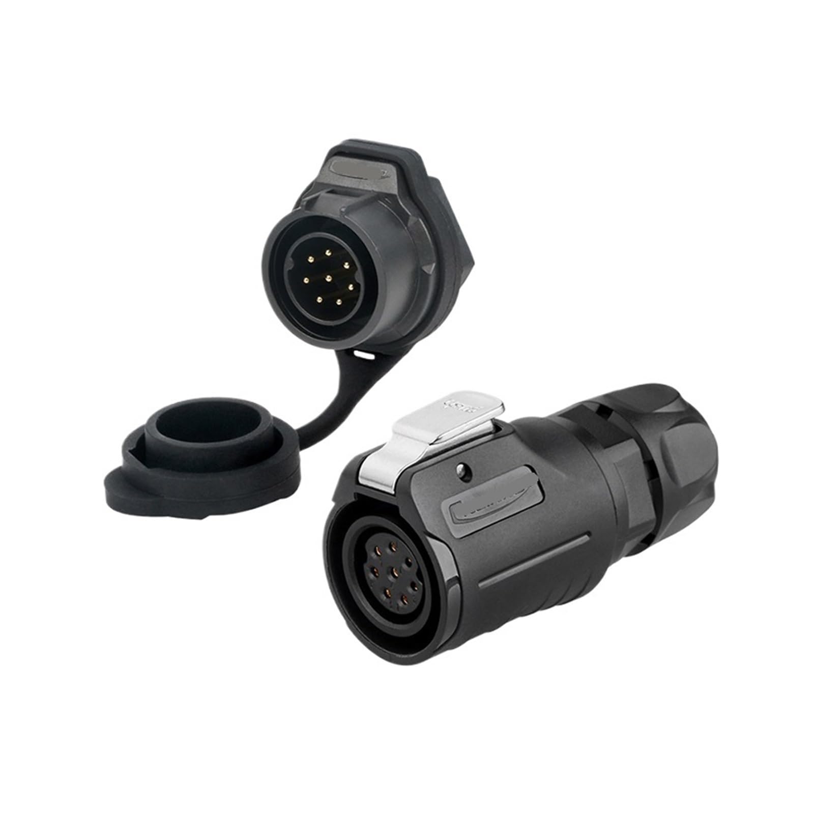 Conector industrial LP16 de 8 pines con enchufe de aviación inverso monoorificio