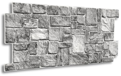 Aprox. 15 unidades (7 metros cuadrados) de azulejos de PVC en 3D en forma de paneles para el revestimiento de paredes, con un diseño de imitación de la madera o la piedra y 1 mm de grosor