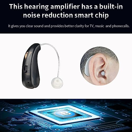 Mini aparelho tivo recarregável Amplificador de orelha digital tipo back back com bolsa de transport