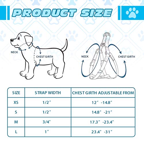 PUPTECK No Pull Dog Harness Soft Adjustable Basic Nylon Step in Puppy Vest Outdoor Walking with ID Tag - Image 3