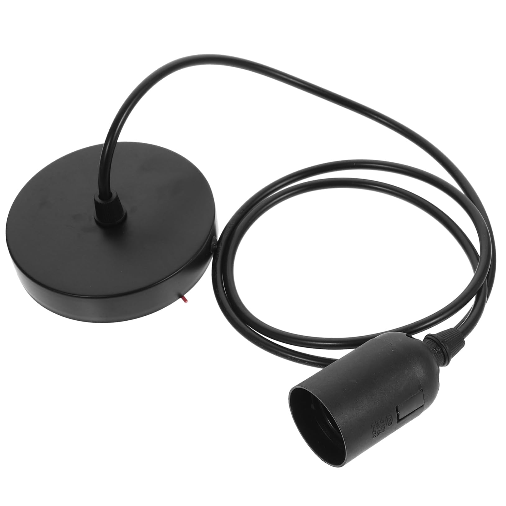 STOBAZA Unique Retro Style E27 Light Socket Easy Install Hanging Light Socket for Lamp Power Cord