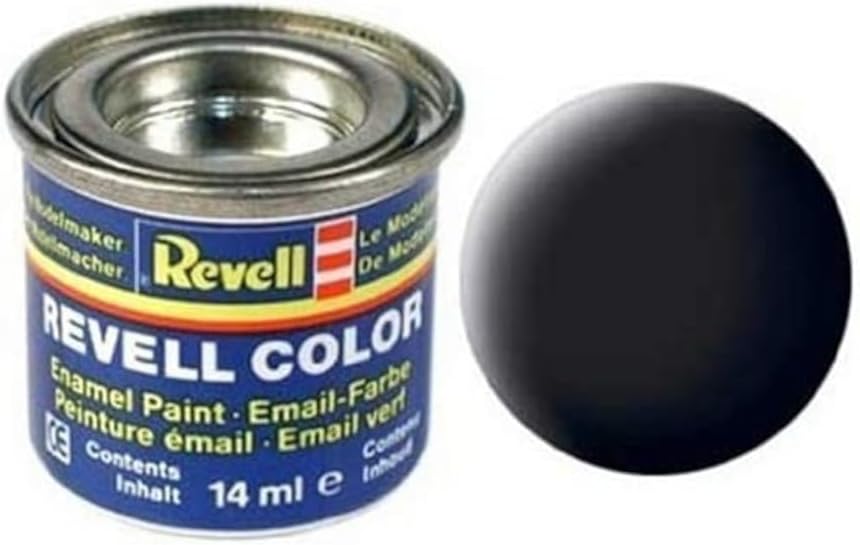 Revell-Monogram BLACK MAT 14ML