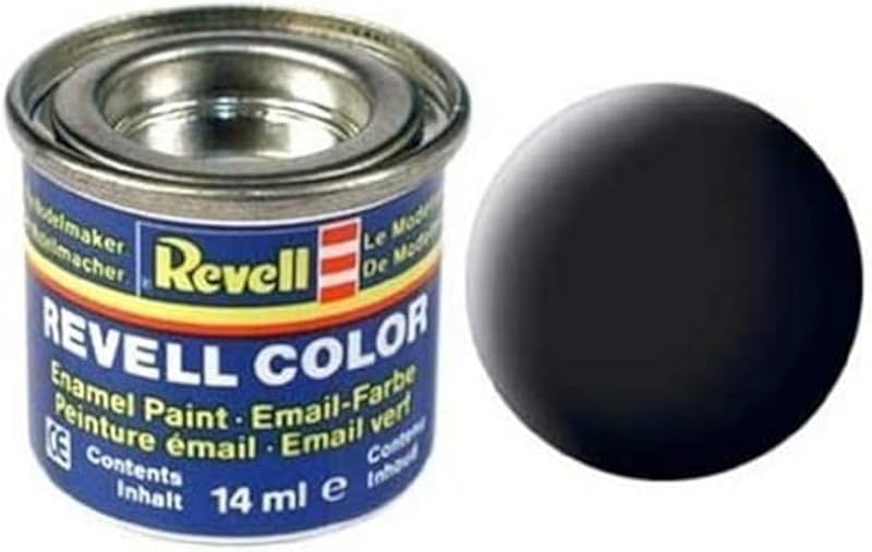 Revell-Monogram BLACK MAT 14ML
