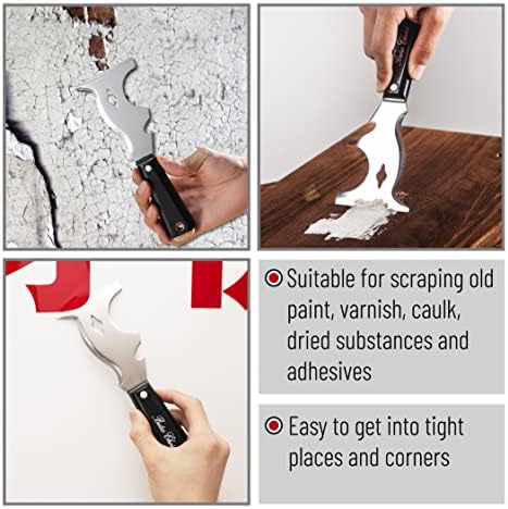 Bates- Paint Scraper, 10 in 1 Painters Tool, Scraper for Wood - 4