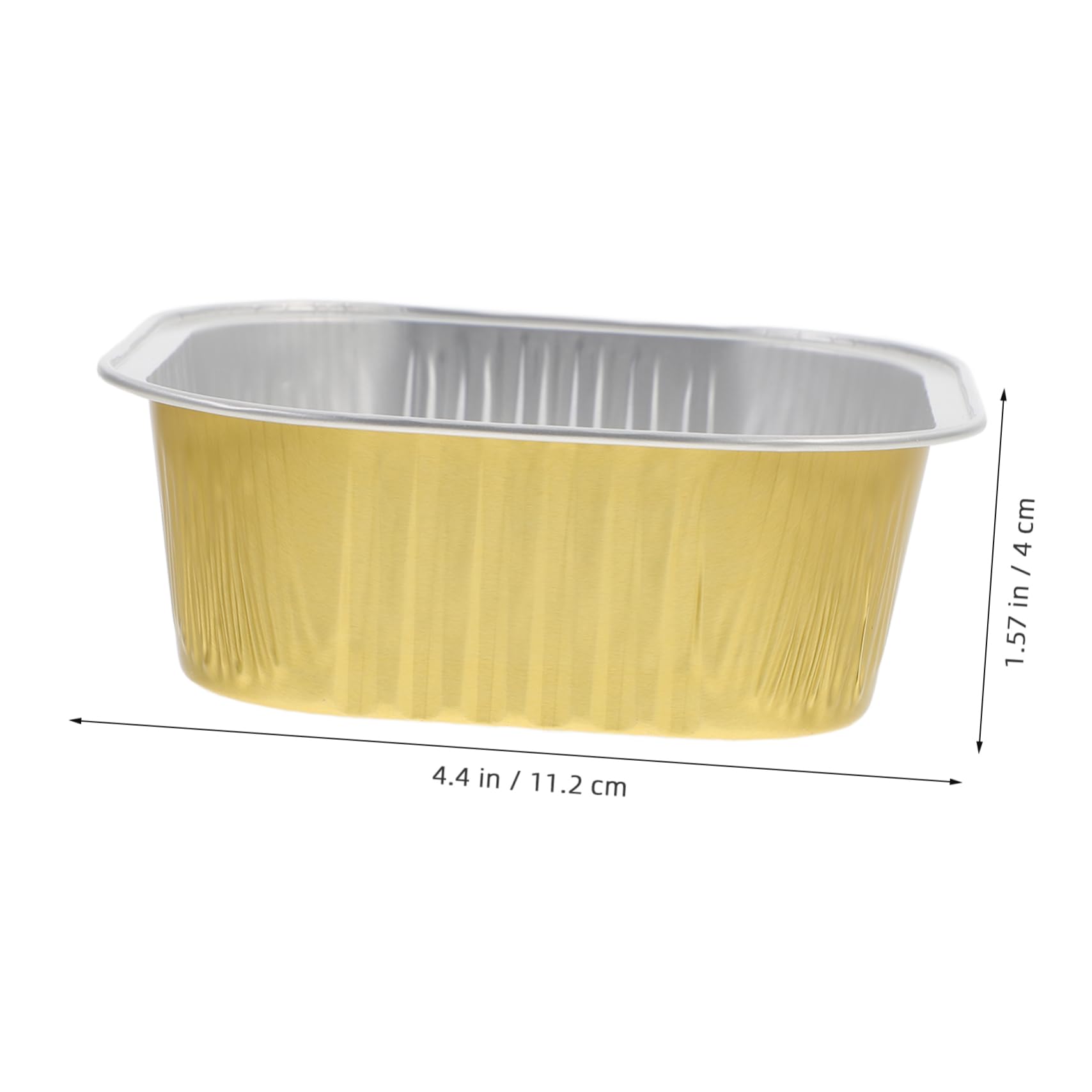 Barquettes Alimentaires 300ml Jaune en Aluminium Lot de 20 Résistantes à Haute Température Barquettes Jetables Carrées Élégantes pour Cuisson et Buffet
