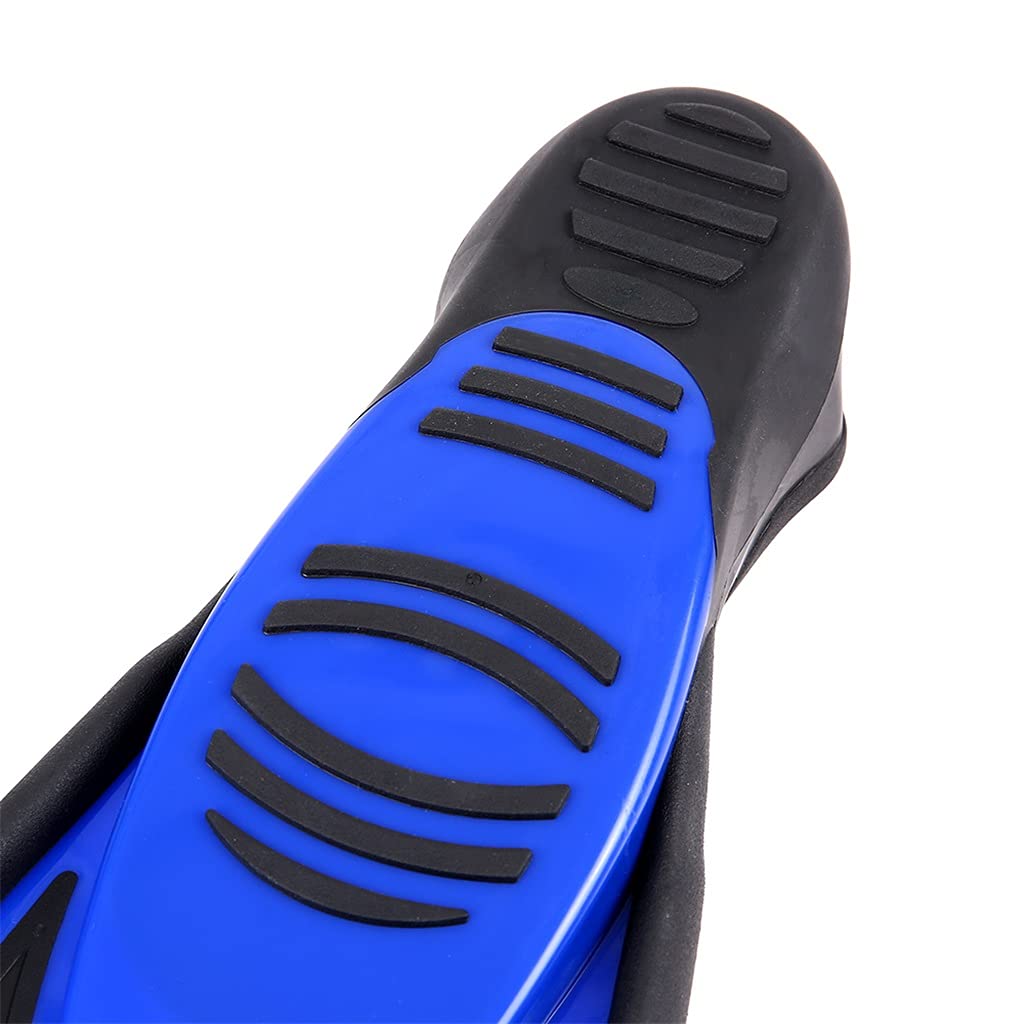 Płetwy do pływania nurkowego dla dorosłych płetwy zanurzeniowe elastyczne płetwy do pływania sporty wodne (BLU, XL)