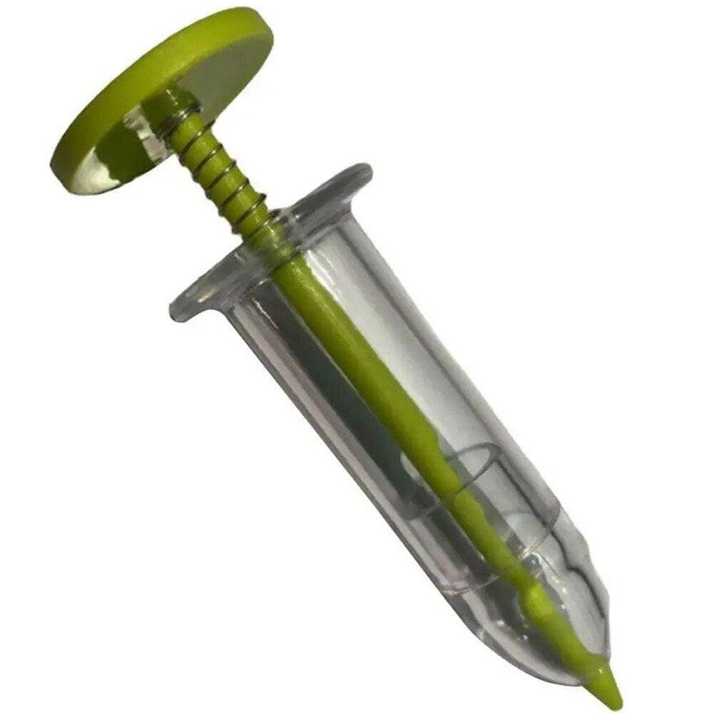 Sanfly As Shown Mini Sowing Seed Dispenser Sower Small Needle Barrel Seeder Manual Handheld Seed Planter Mini Hand Spreader Garden Seed Planter
