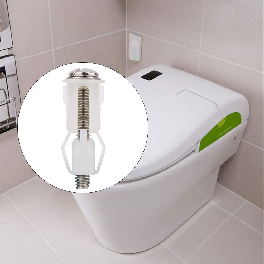 Toilet Seat Screw Set - 3 Pair DIY Plastic Fixings, Easy Installation, Aging Resnt