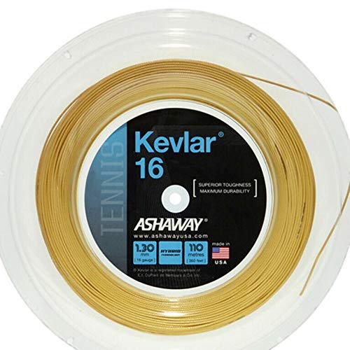 Ashaway Kevlar 16 1.30 Gold bobine de 110 m de cordage de tennis