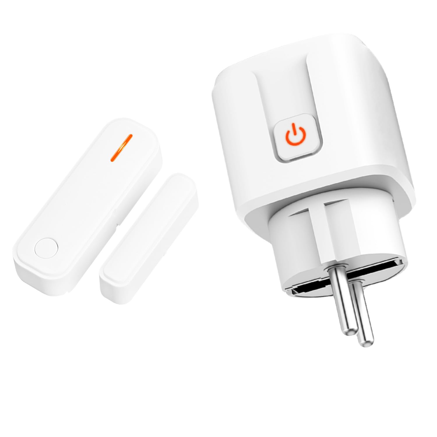 Tedligo Puerta Interruptor De Contacto De Ventana Con Interruptor Contacto Magnético Y Enchufe Inalámbrico 3600W Para Campana Extractora, Chimenea, Interruptor De Ventana,(Dos Modos De Control)