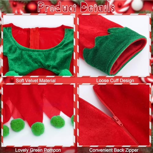 Disfraz de Elfo Navideño para Niñas Talla 8-9 Años miniatura 3