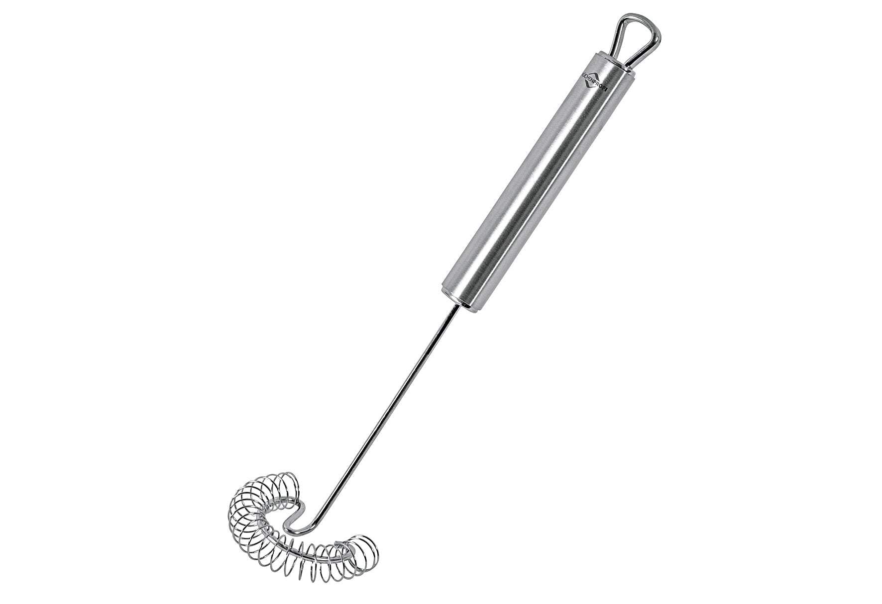 Küchenprofi Parma Spiraalbezem, 27 cm, siliconen spiraal, sausbezem, vaatwasmachinebestendig, roestvrij staal, beschermt gevoelige oppervlakken, hittebestendig tot 280 °C, garde voor pan en pan