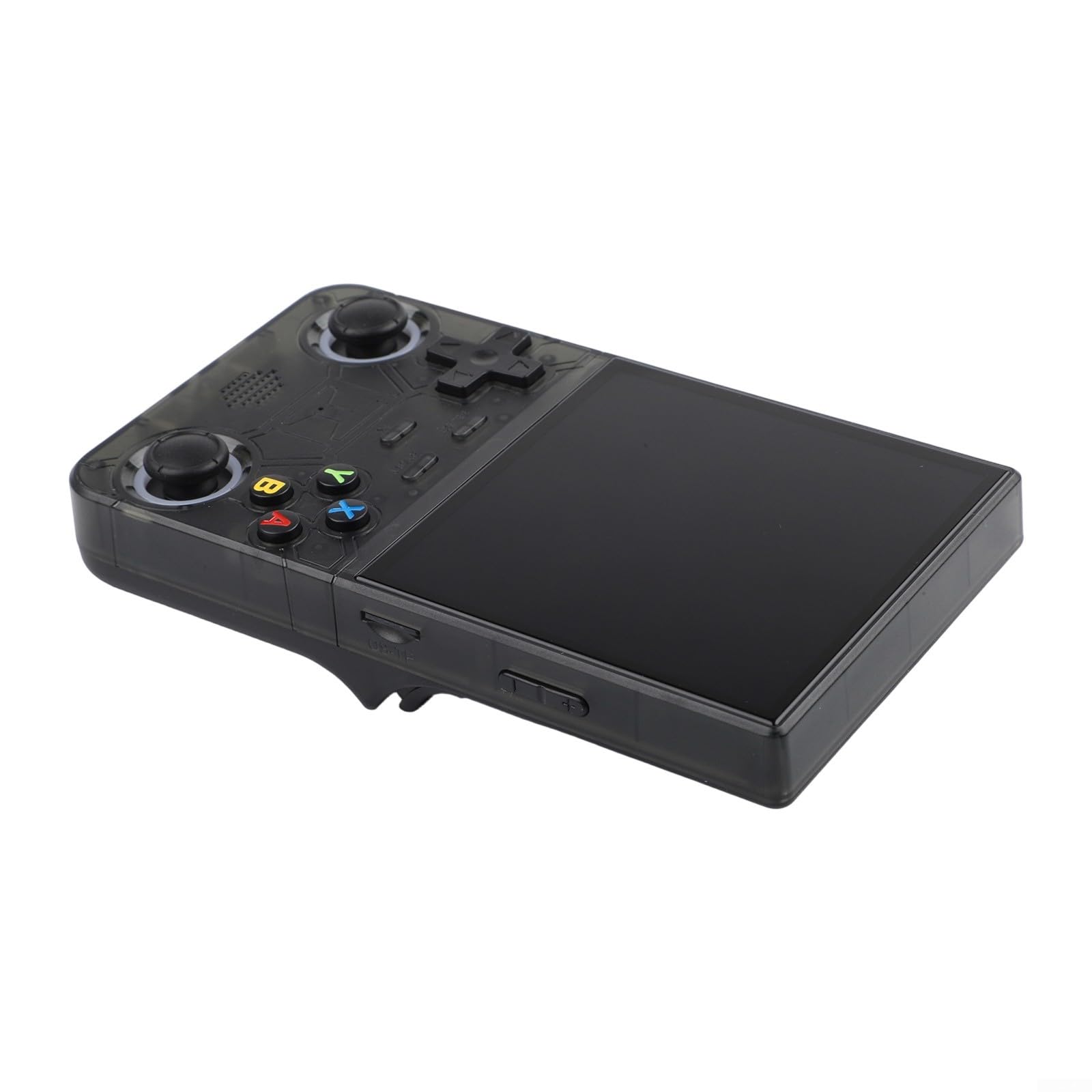 R36 Retro-Handheld-Spielkonsole, 128 GB Spielkonsole, 10,2 cm IPS-HD-Bildschirm, Videospielkonsolen, große Kapazität für klare Optik und reibungsloses Spielen (Blau 128 G)