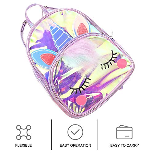 KESYOO 1 Unidade de Mochila para Crianças Bolsa de Unicórnio de Grande Capacidade Linda Mochila para