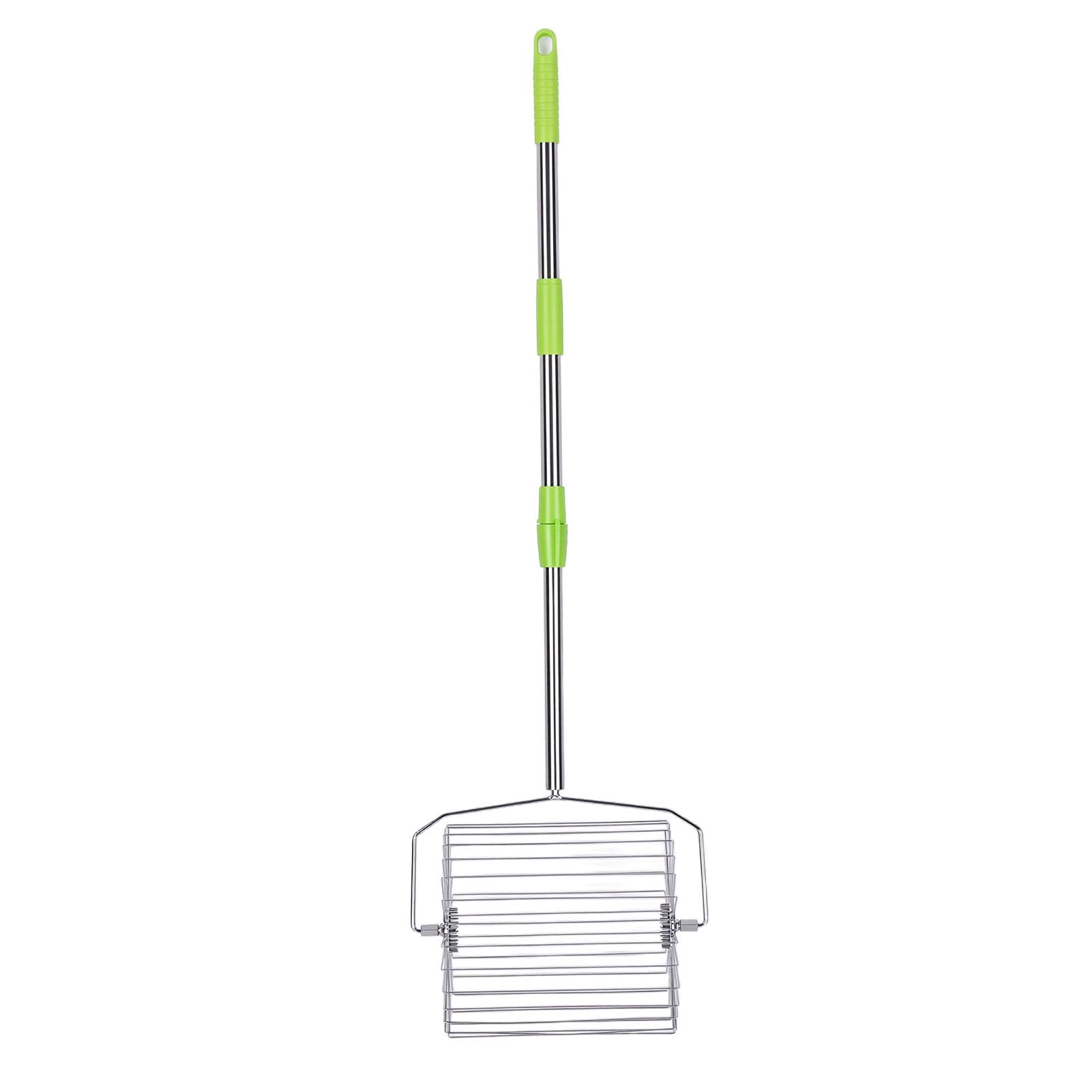 Marhynchus Tennis Ball Collector, Stainless Steel Rolling Picker with Telescopic Handle Ergonomic Design for Tennis Courts and Fruit Gathering (S)