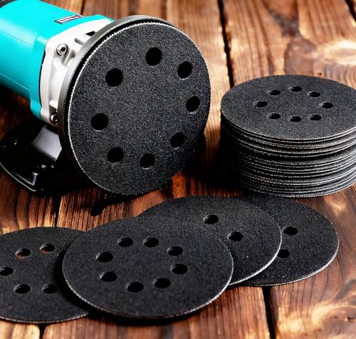 Acsatont 71 Stück Schleifpapier 125mm Klett, Nass und Trocken Schleifscheiben, Körnung 60/150/240/400/800/1000/1500/2000/3000/5000, 8 Loch und Ohne Loch Exzenterschleifer Schleifpapier