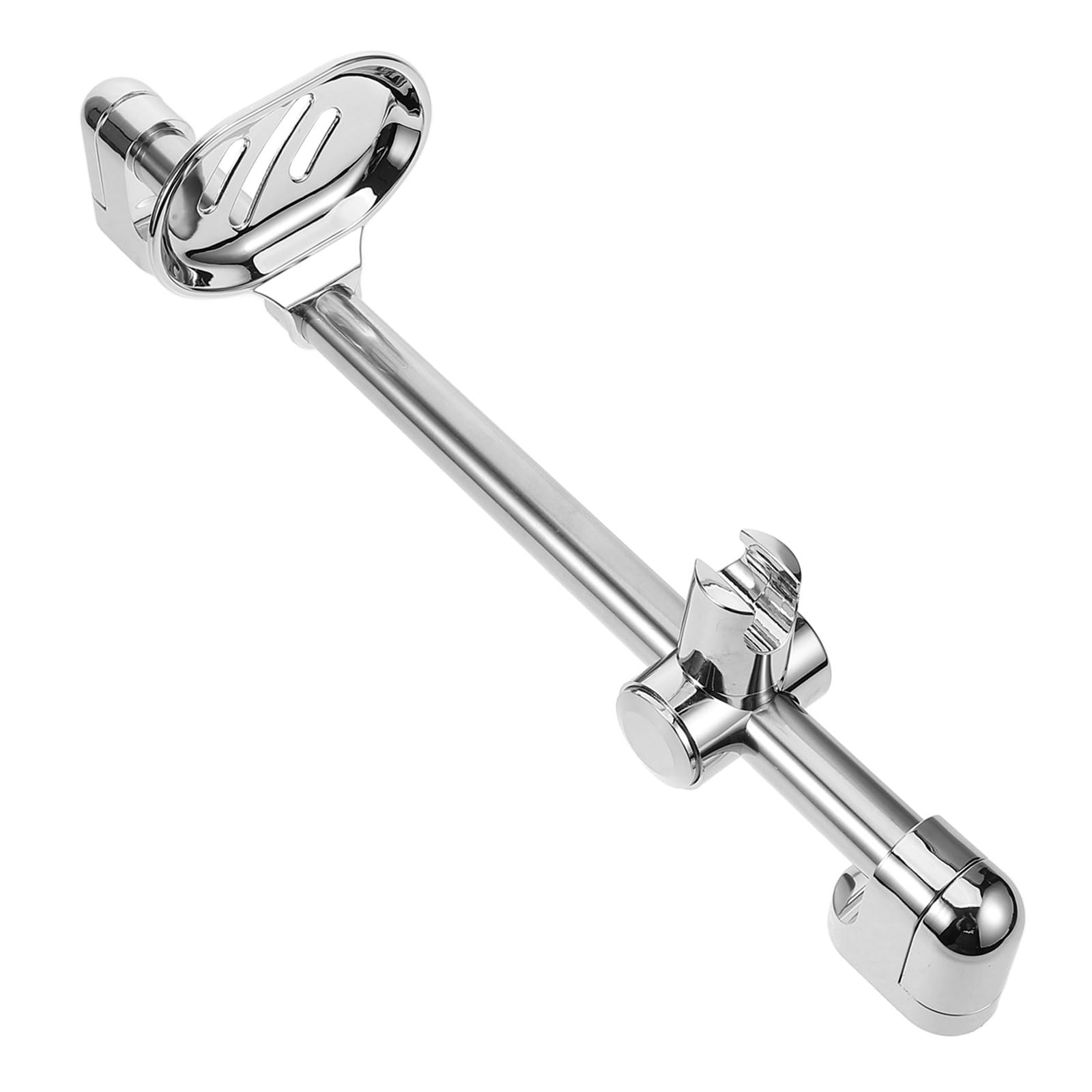 BNGDFDGH Bathroom Shower Slide Bar Stainless Steel Lifting Rod Handle Holder Bracket Wall Mount With Soap Tray