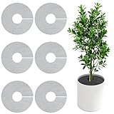 phepetroll 6 Pack Plant Pot Grids - 11.8 Inch Cuttable Soil Cover Protector from Cats, Animals Digging Stopper, Indoor Plant Pot Soil Guard for Outdoor Garden Balcony