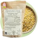 süssundclever.de® Bio Mungbohnen | geschält & halbiert | Mung Dal | 1,0 kg | plastikfrei und ökologisch-nachhaltig abgepackt
