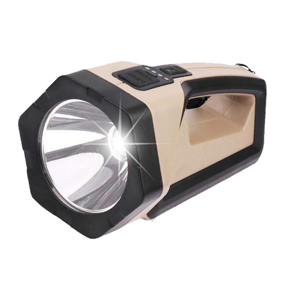 Lampe de poche LED portable puissante rechargeable avec éclairage latéral pour camping