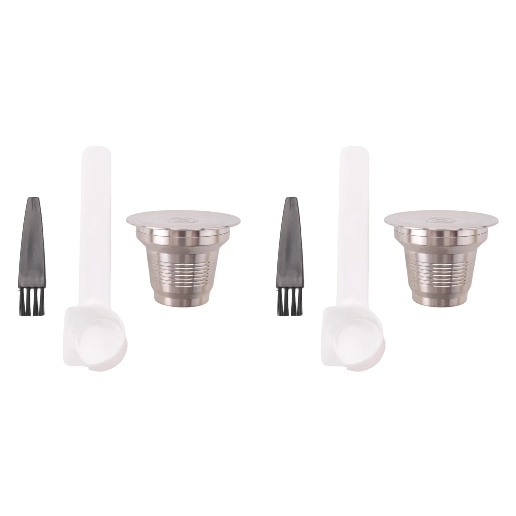 Aundhegrtt 2X Reusable Refillable Coffee Capsule for LOR Coffee Maker Stainless Steel Filters LM8012 Machine
