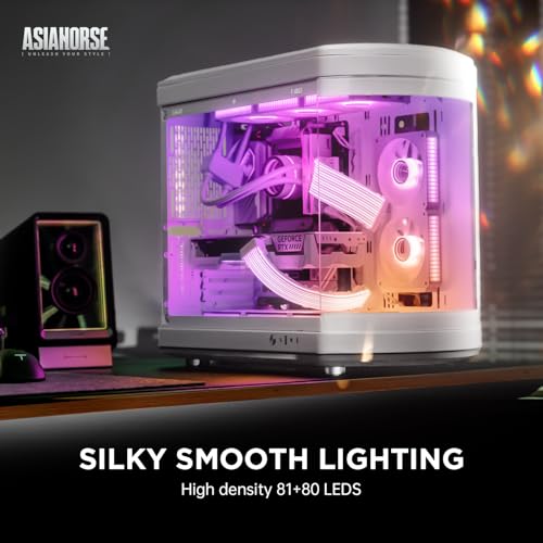 Image of AsiaHorse Aurora Addressable RGB Power Extension Cable Kit for Motherboard and GPU PC Cables, 5V 3Pin ARGB Sync, Fit for 12+4-Pin /8pin /24pin Cables (White)