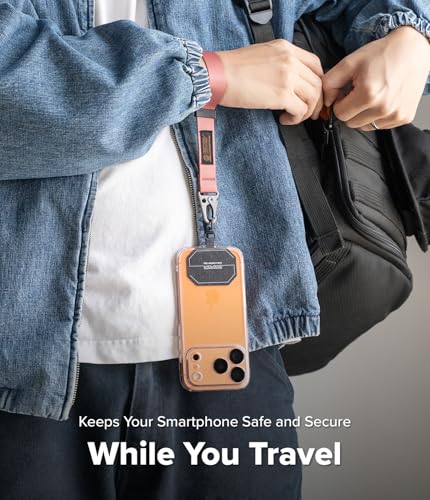 Image of Ringke Tactical Webbing Hand Strap with Patch [Heavy Duty Tactical Carabiner] Durable Anti-Tear Multi-Purpose Phone Wrist Strap for Travel, Hiking, etc